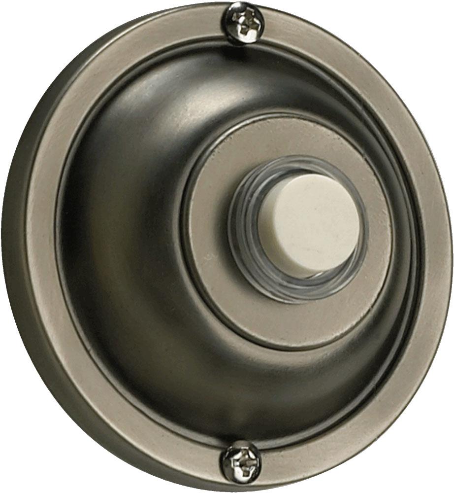 Basic Round Button - Silver finish