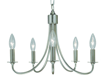 Framburg 1004 PS - 5-Light Polished Silver Maisonette Mini Chandelier