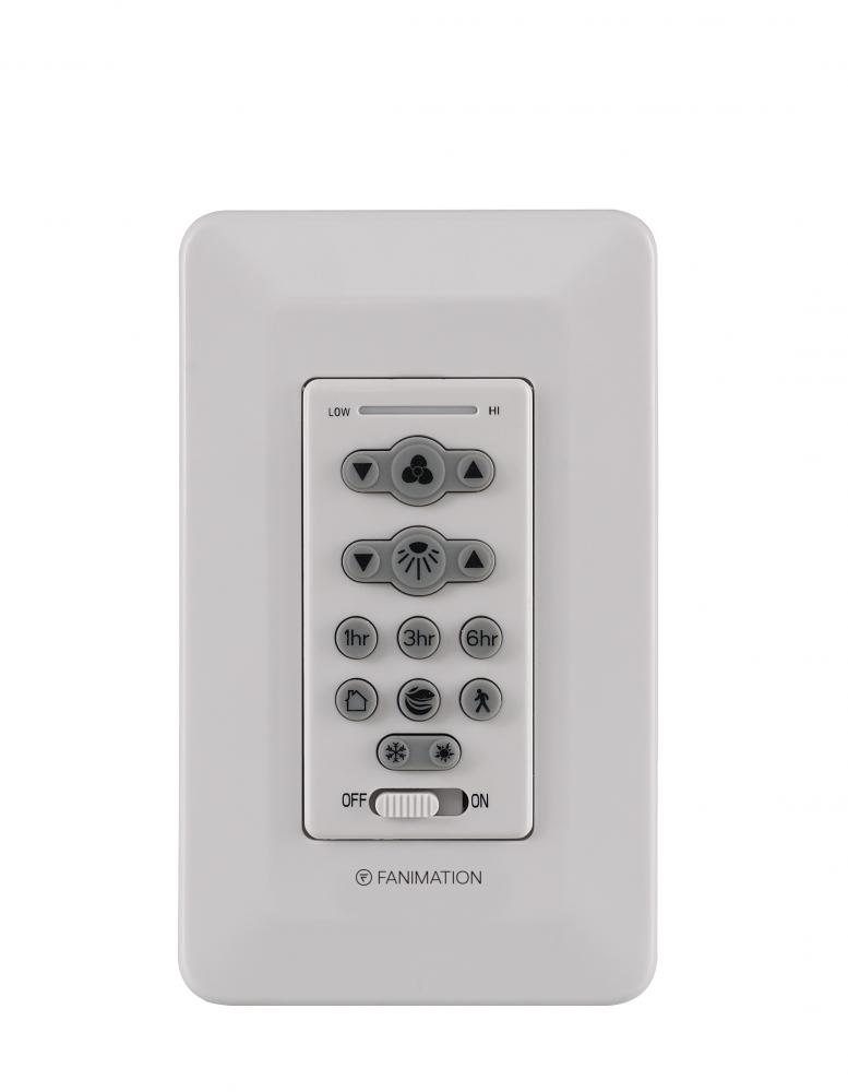 6 Speeds Wall Control Reversing - Fan & Light - WH